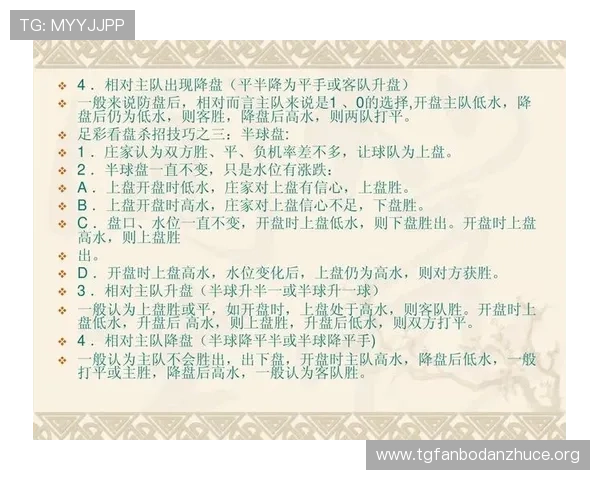 掌握足彩外围盘口变化的实时监控方法提升投注策略的实用指南
